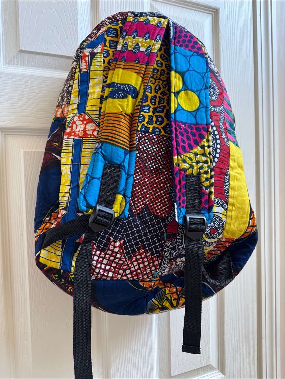 Colorful Patchwork Travel Backpack - Multicolor - Picture 4 of 6